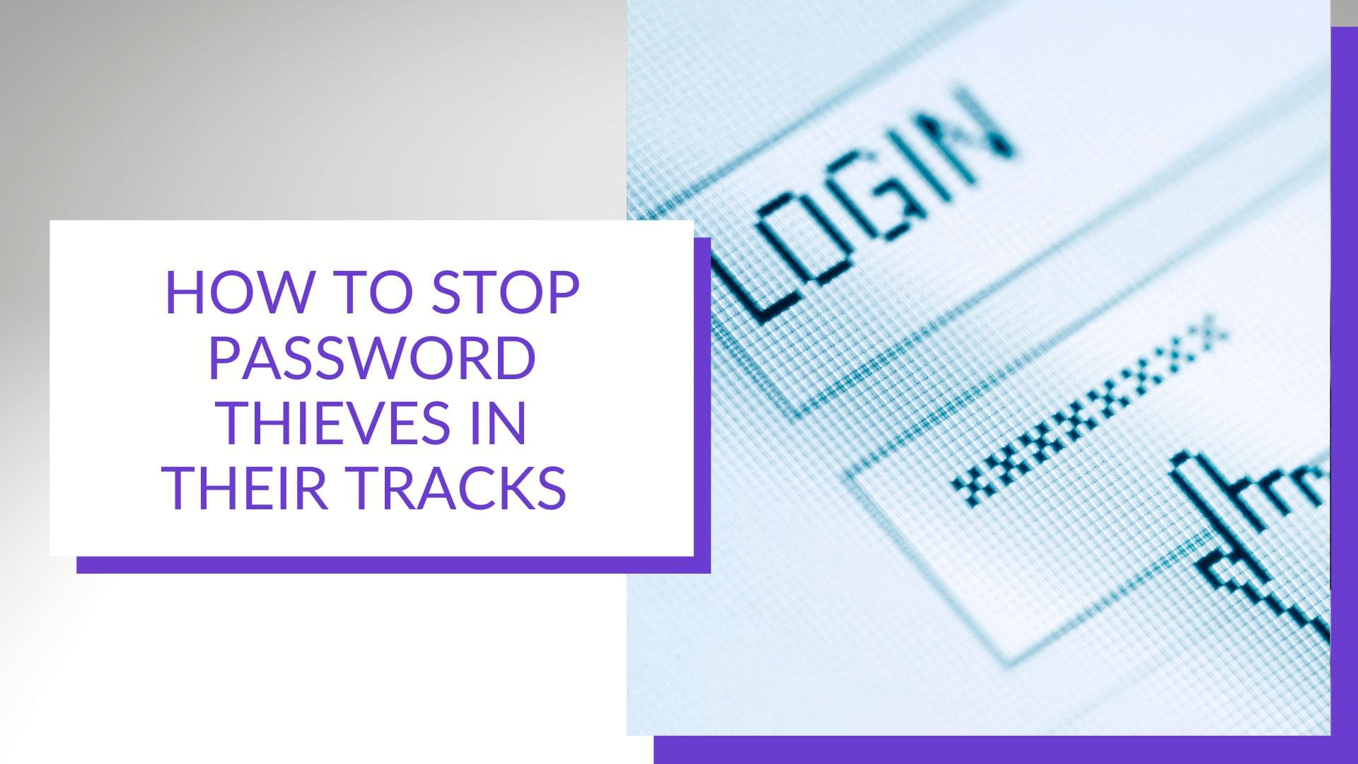 How To Stop Password Thieves