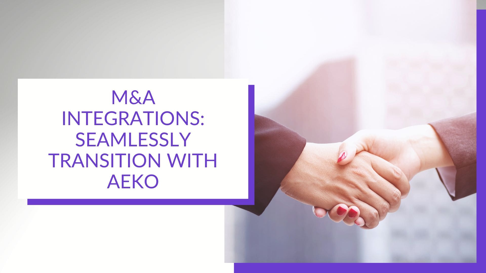 M&A Integrations With Aeko