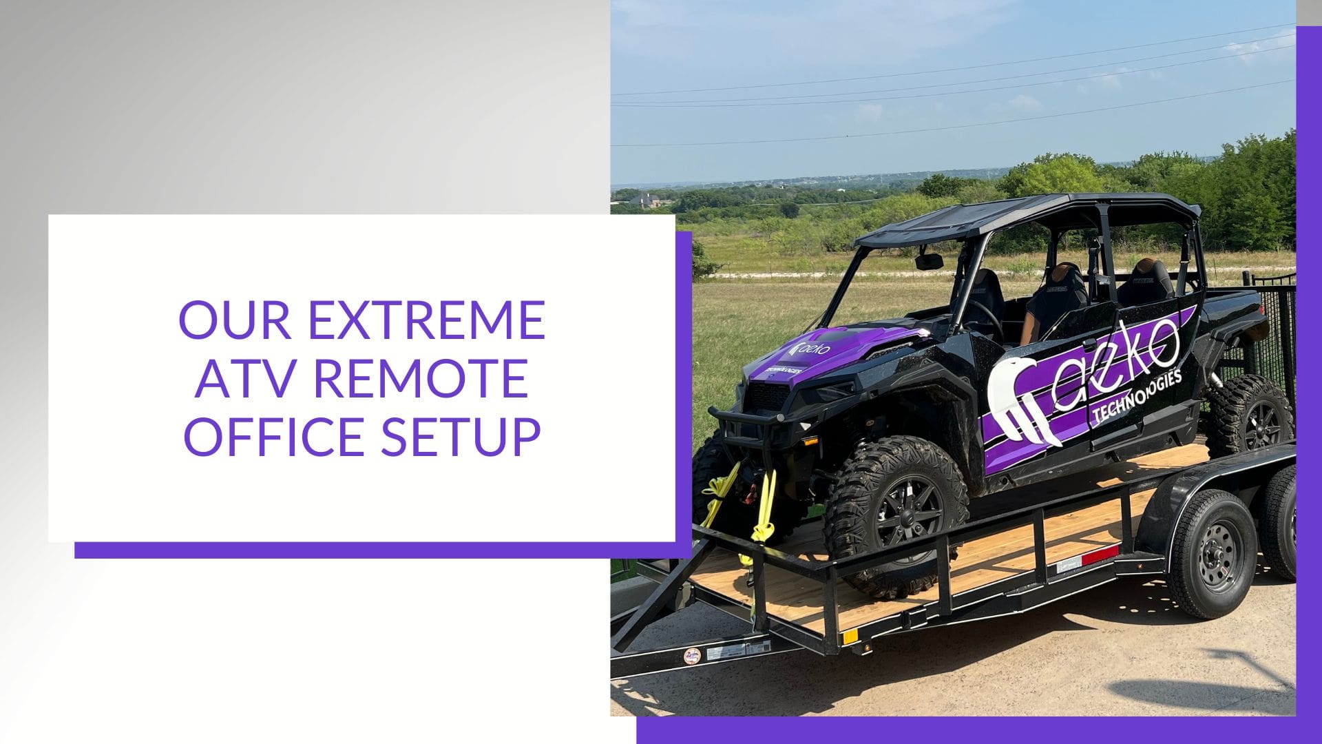 IT for the Mobile World Our Extreme ATV Remote Office Setup - Aeko